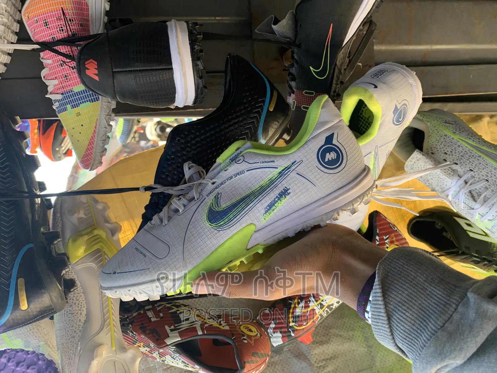 Original Nike Mercurial Futsal Football Cleats Taketa Shoes