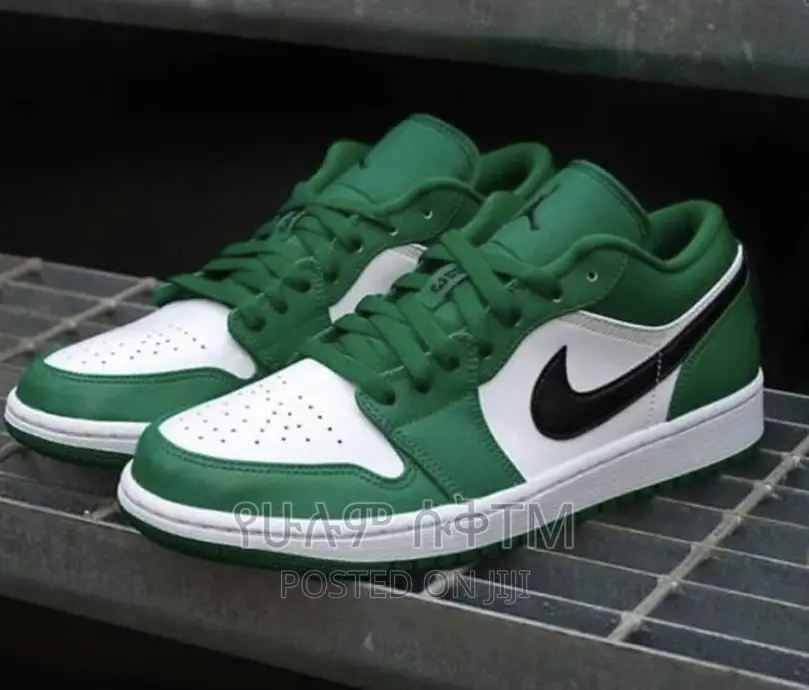 Original Air Jordan 1 Low ‘Pine Green’ Shoes
