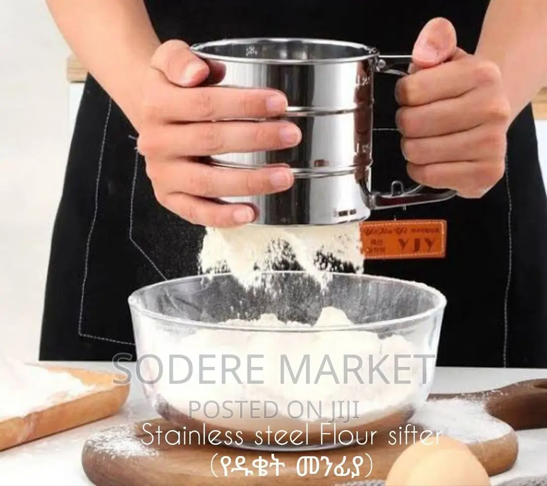 Stainless Steel Flour Sifter (የዱቄት መንፊያ)