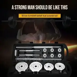 Photo - የራሱ መያዣ ያለው 50kg Dumbbell and Barbell