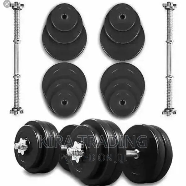 የራሱ መያዣ ያለው 50kg Dumbbell and Barbell