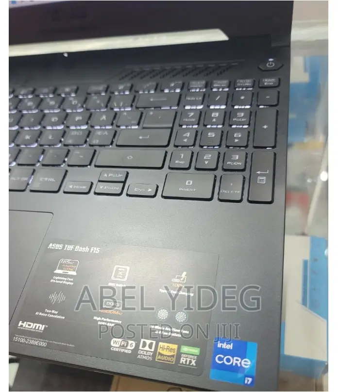 New Laptop Asus TUF Dash F15 16GB Intel Core I7 SSD 1T
