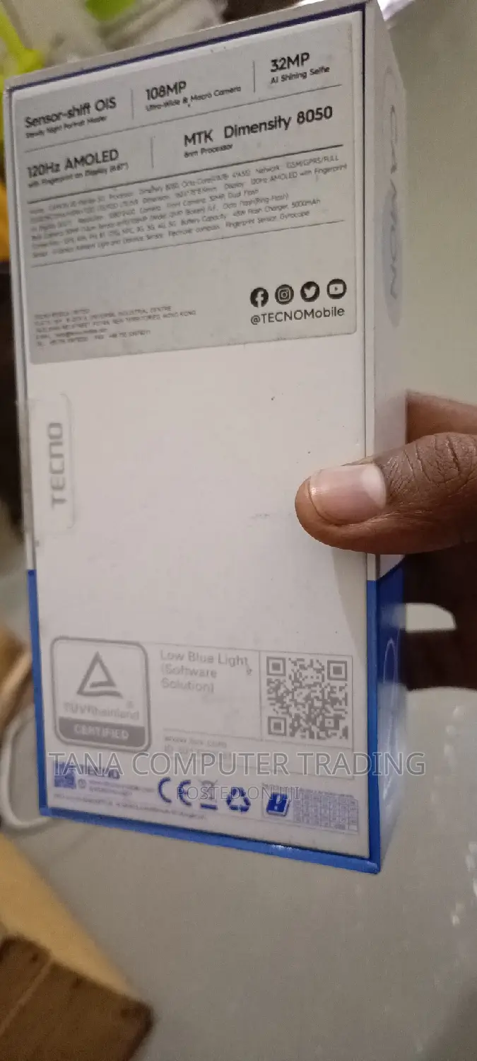 New Tecno Camon 20 256 GB Black