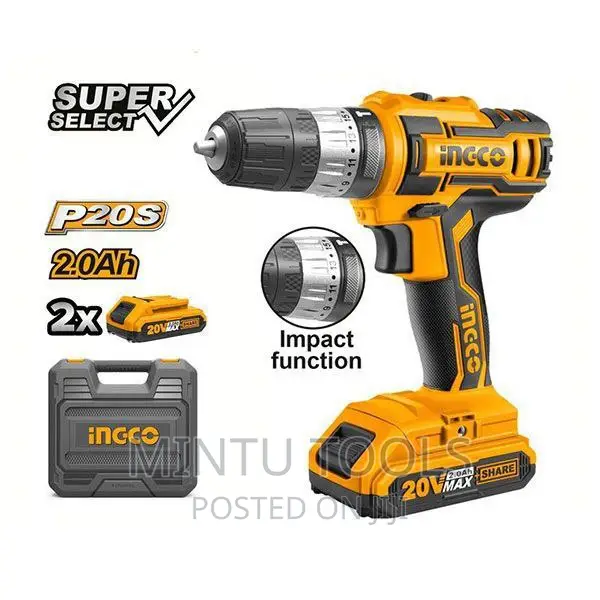 INGCO Rechargeable Drill 20V 1.5amp