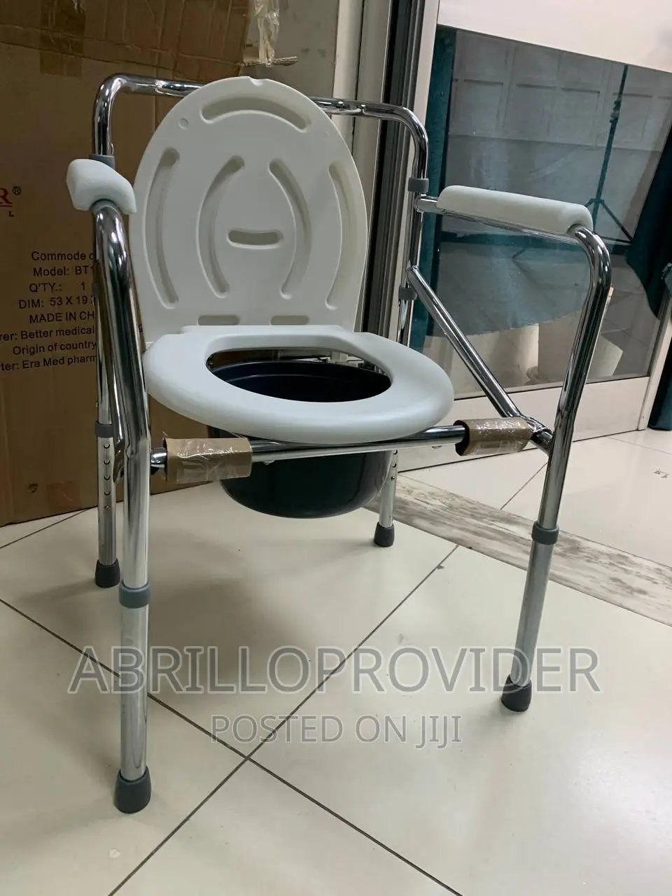 Elderly Disabled, Over Toilet Chair`Commode Chair-Folding