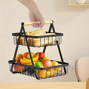 Photo - 2 Layer Stainless Still Fruit Basket