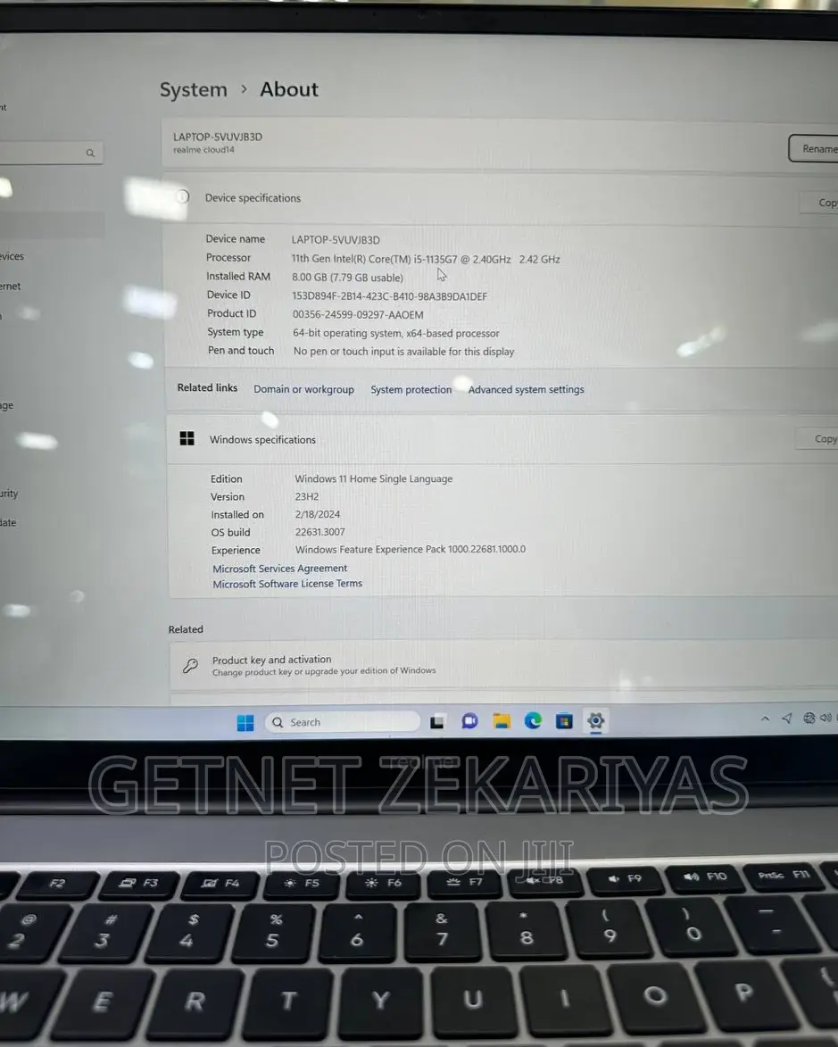 New Laptop HP 15-Da2933nia 8GB Intel Core I5 SSD 512GB