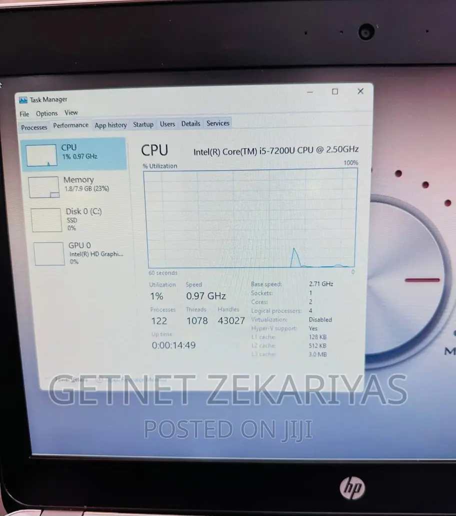 New Laptop HP ProBook 440 G5 8GB Intel Core I5 SSD 256GB