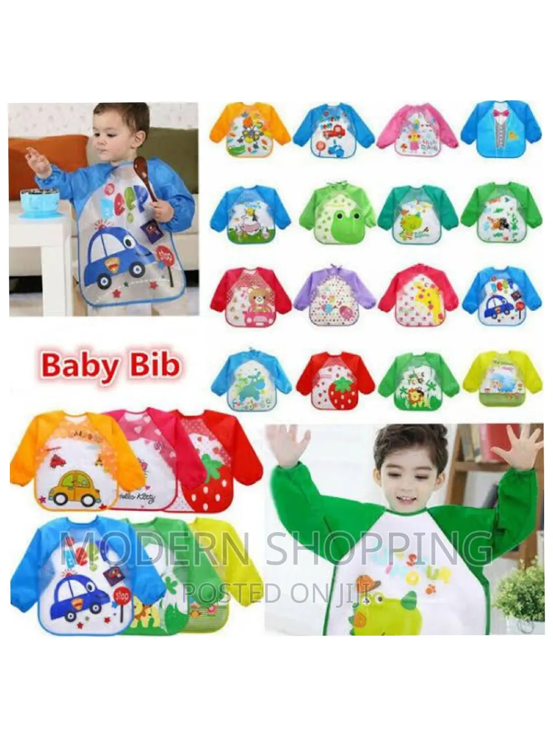 Infant Long Sleeve Feeding Aprons