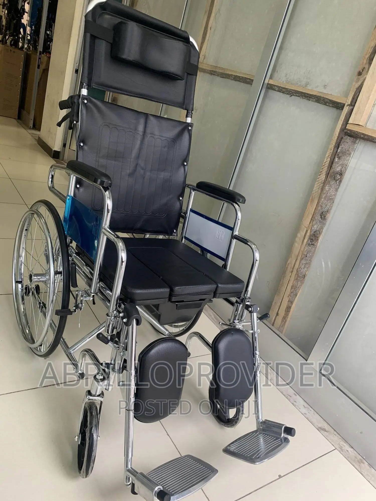 NEW Adjustable Option Commode Wheelchair|Reclinig Wheelchair