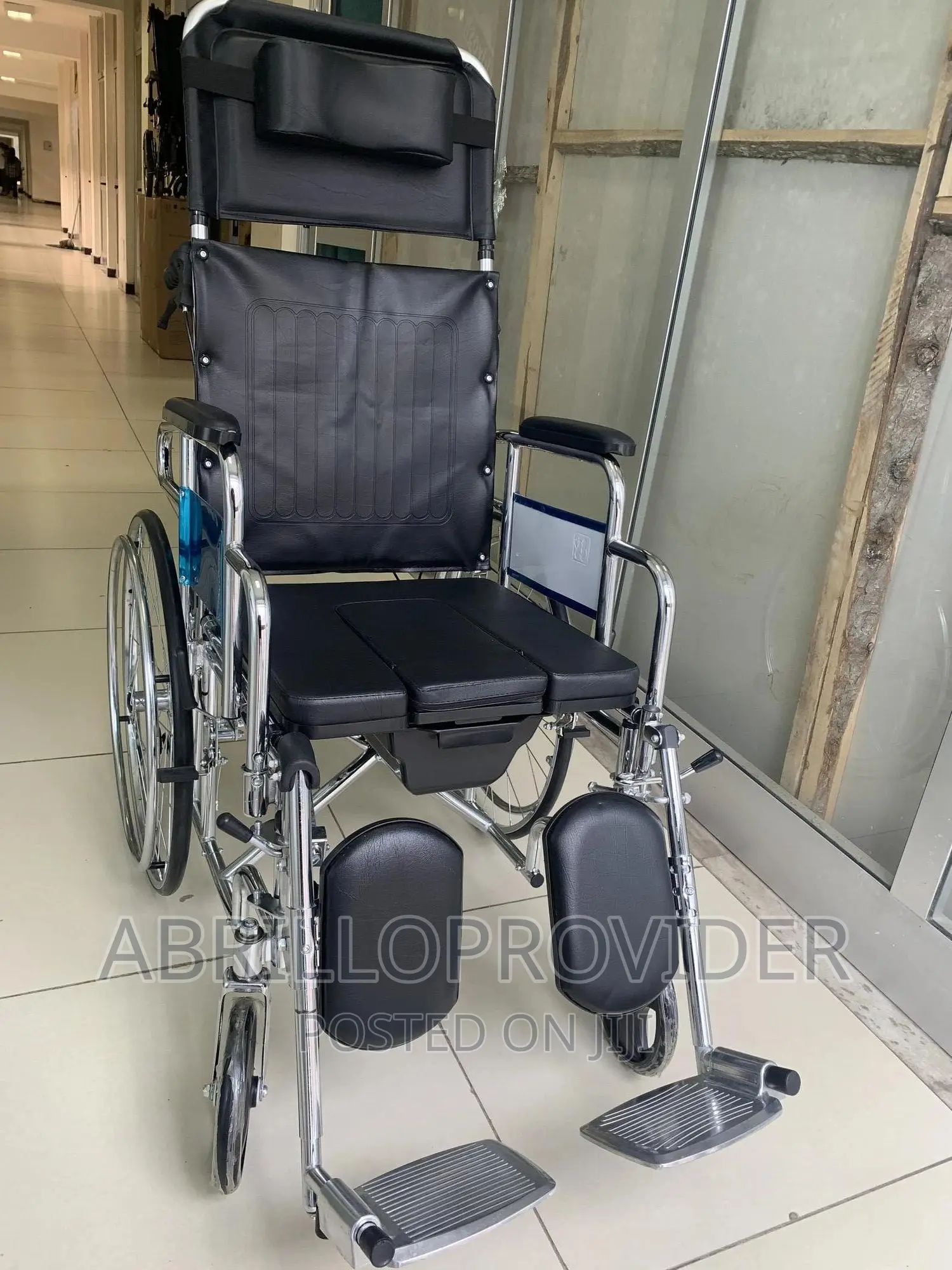 New Recline Wheelchair| Toilet Wheelchair| Comode Wheelchair