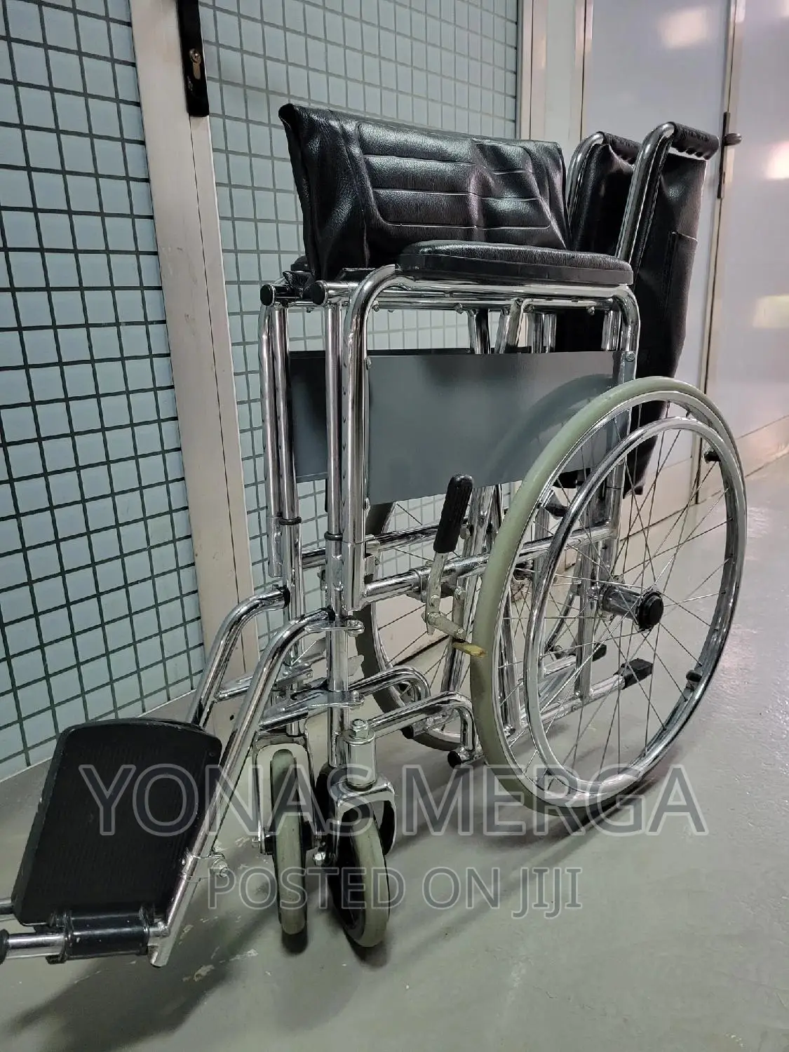Used Wheelchair Careline Pneumatic Wheel Folding Wheelchair