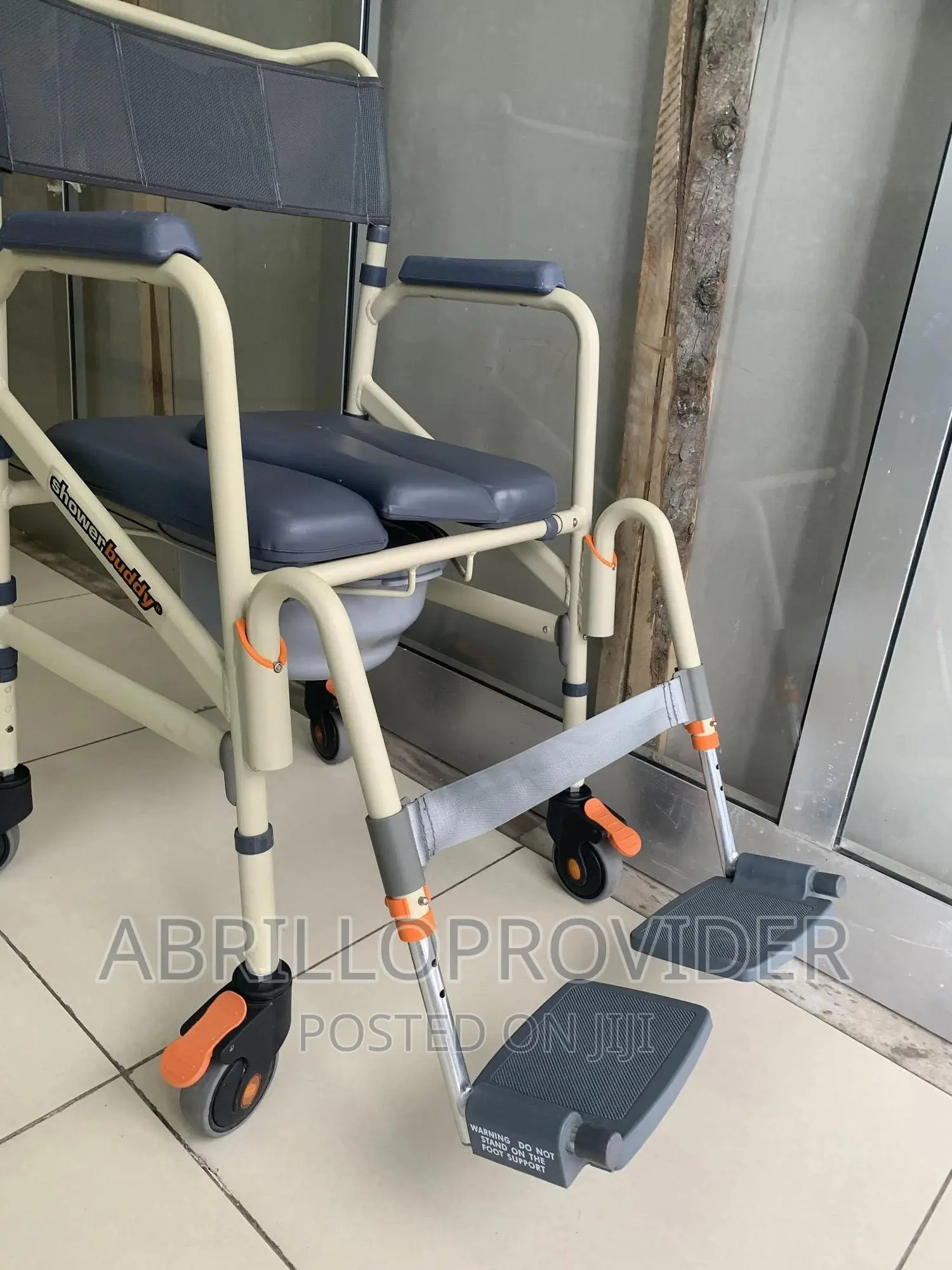 Roll-in Buddy Commode Chair | Elderly Toilet Chair|