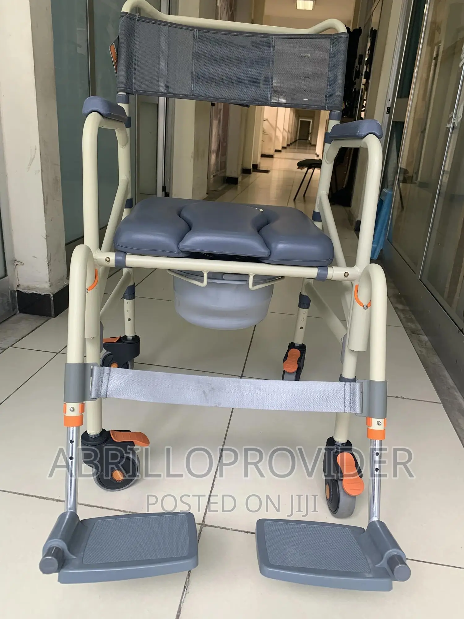 Bath Chair | Transport Commode Medical Rolling Bathroom