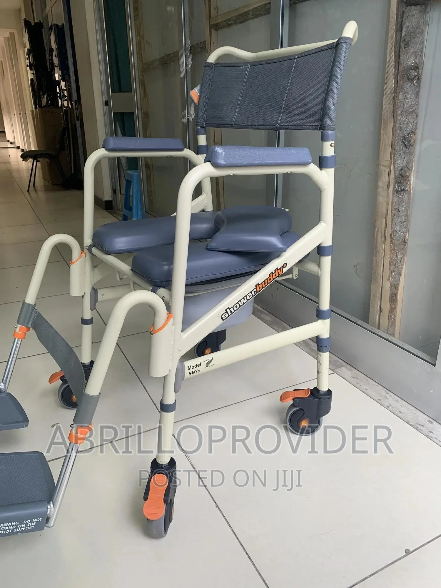 Transport Commode Medical Rolling Bathroom Wheelchair