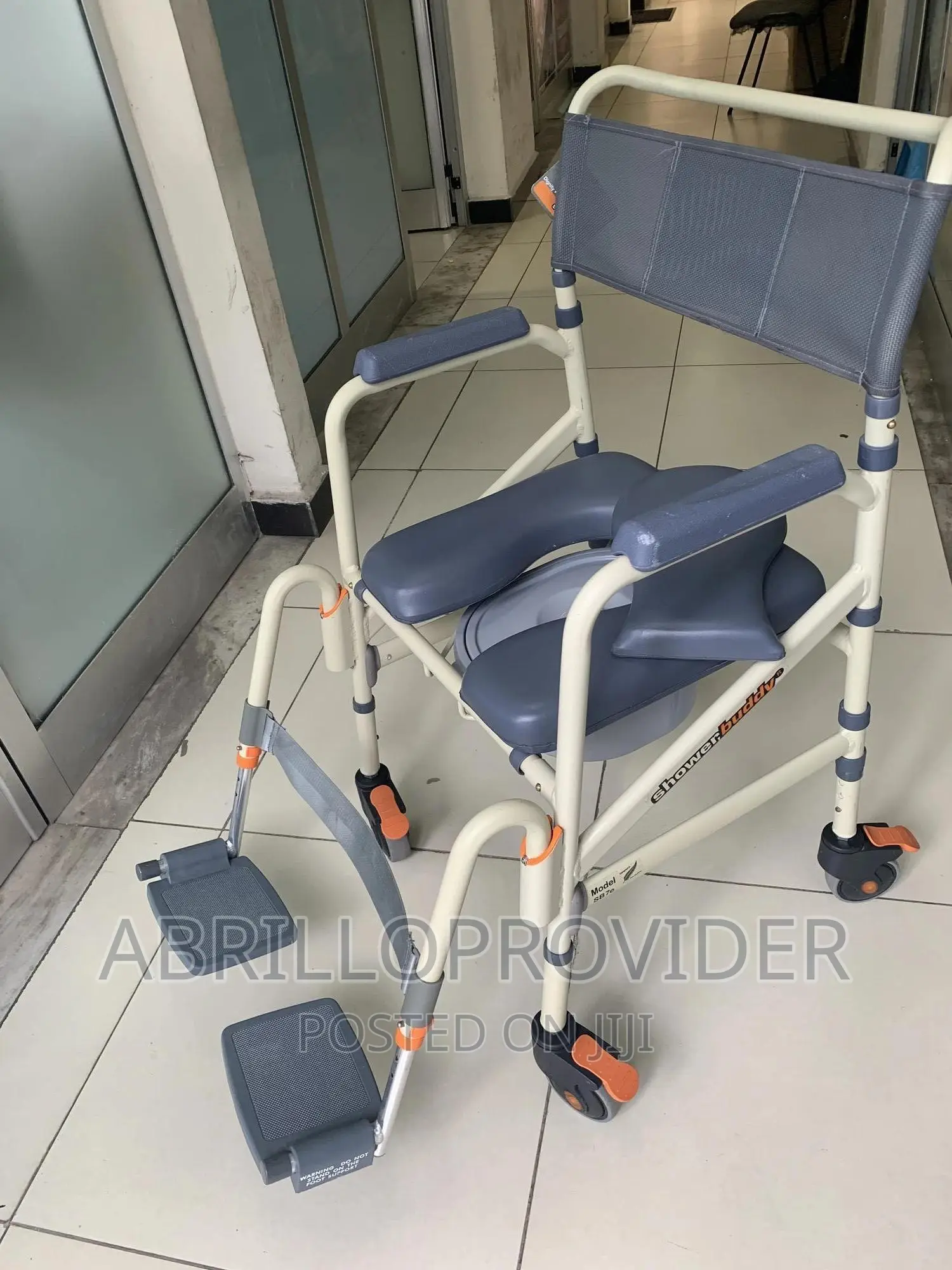 Transport Commode Medical Rolling Bathroom Wheelchair