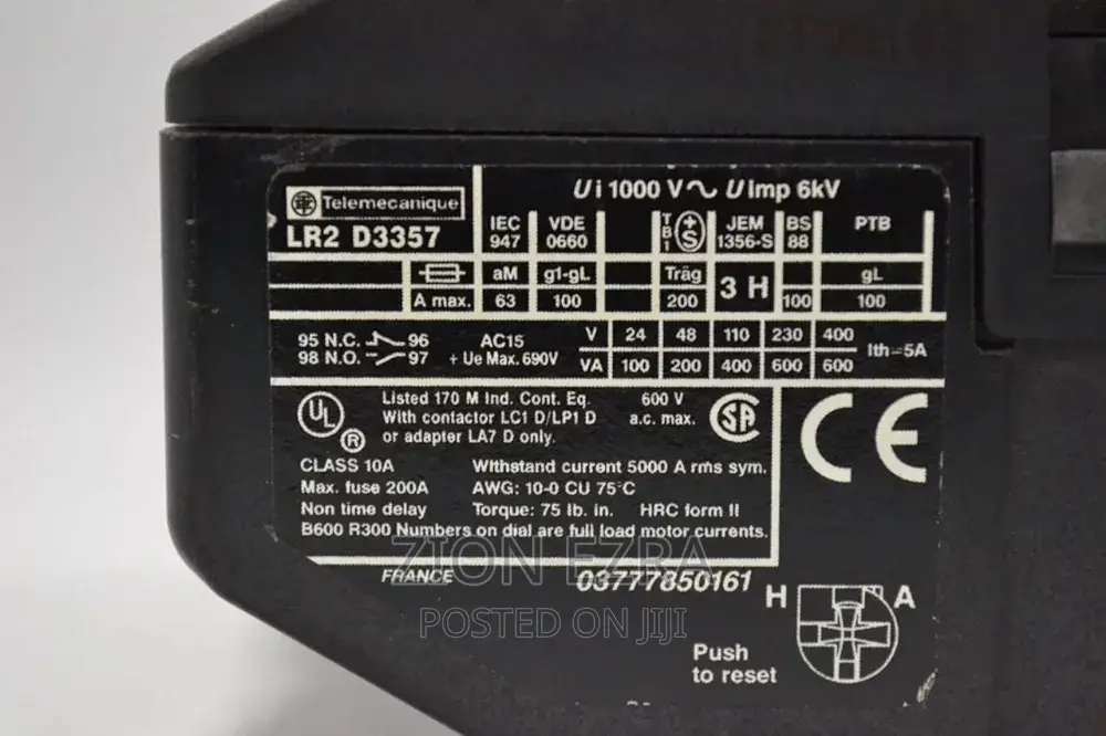 Thermal Overload Relay 37-50a Amp 3P 600V -Ac