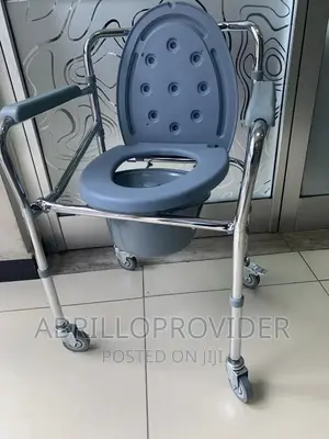 Toilet_elderly Chair|Commode Chair|Folding Chair|With Rollin