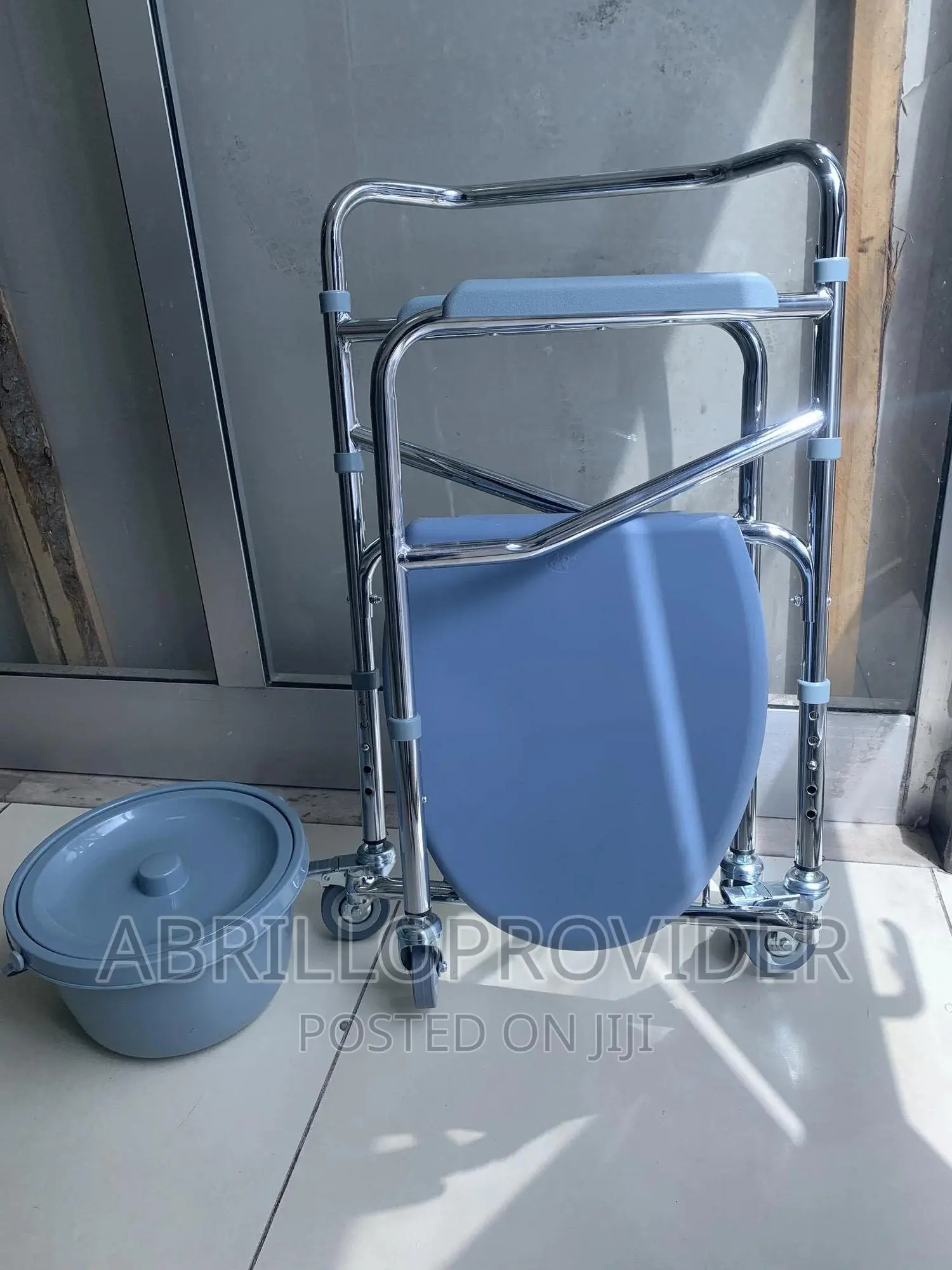 Toilet_elderly Chair|Commode Chair|Folding Chair|With Rollin