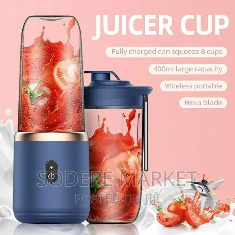 This Wireless Portable Juicer With Extra Cup Used