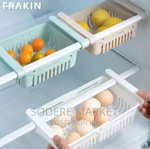 Plastic Unbreakable Expandable Adjustable Fridge Storage