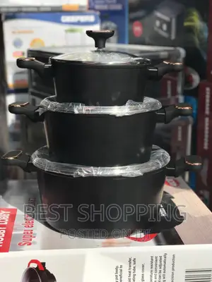 Momcoc Cookware Granite 3 in 1 Best Quality Cookware