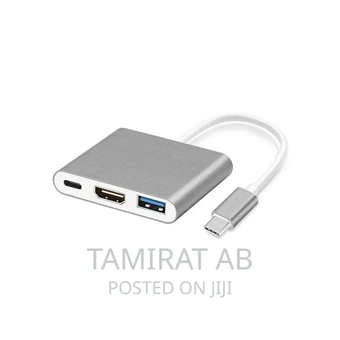 USB 3.1 Type-C to USB 3.0 + HDMI + Type-C Adapter