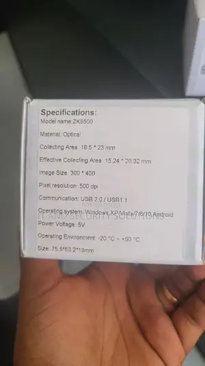 Zk9500 Usb Fingerprint Scanner