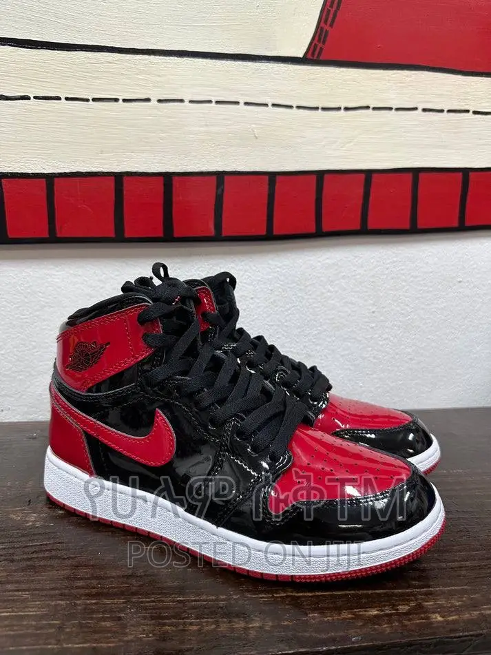Original Air Jordan 1 Patent Bred Shoes