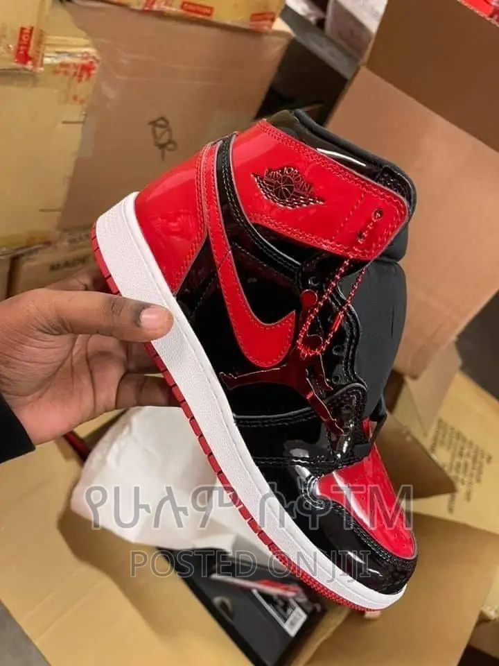 Original Air Jordan 1 Patent Bred Shoes