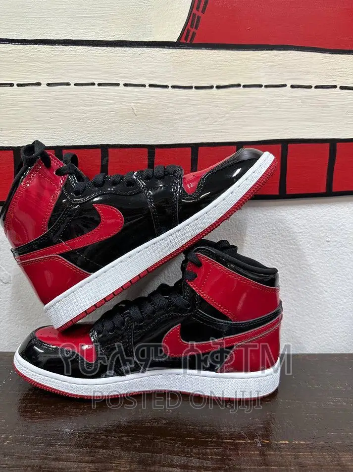 Original Air Jordan 1 Patent Bred Shoes