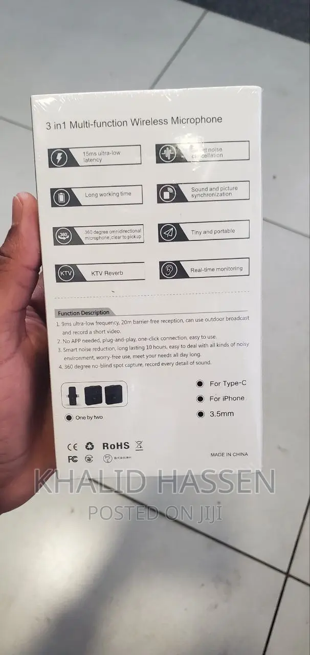 Wireless Microphone TX Short Video CRIENAS