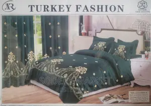 8 PCS Duvet Cover Set( የ ኮምፈርት ኪስ፣አንሶላ፣የትራስ ልብስ እና መጋረጃ የያዘ)