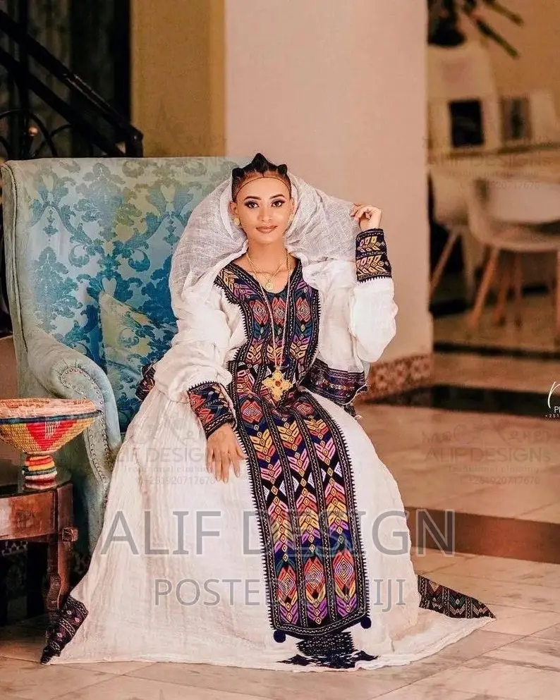 Traditional Clothes የባህል ልብስ Habesha Kemis ሀበሻ ቀሚስ