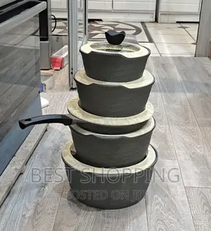 Photo - Momcoc Granite Cookware ኦሪጂናል ድስት 5 in 1