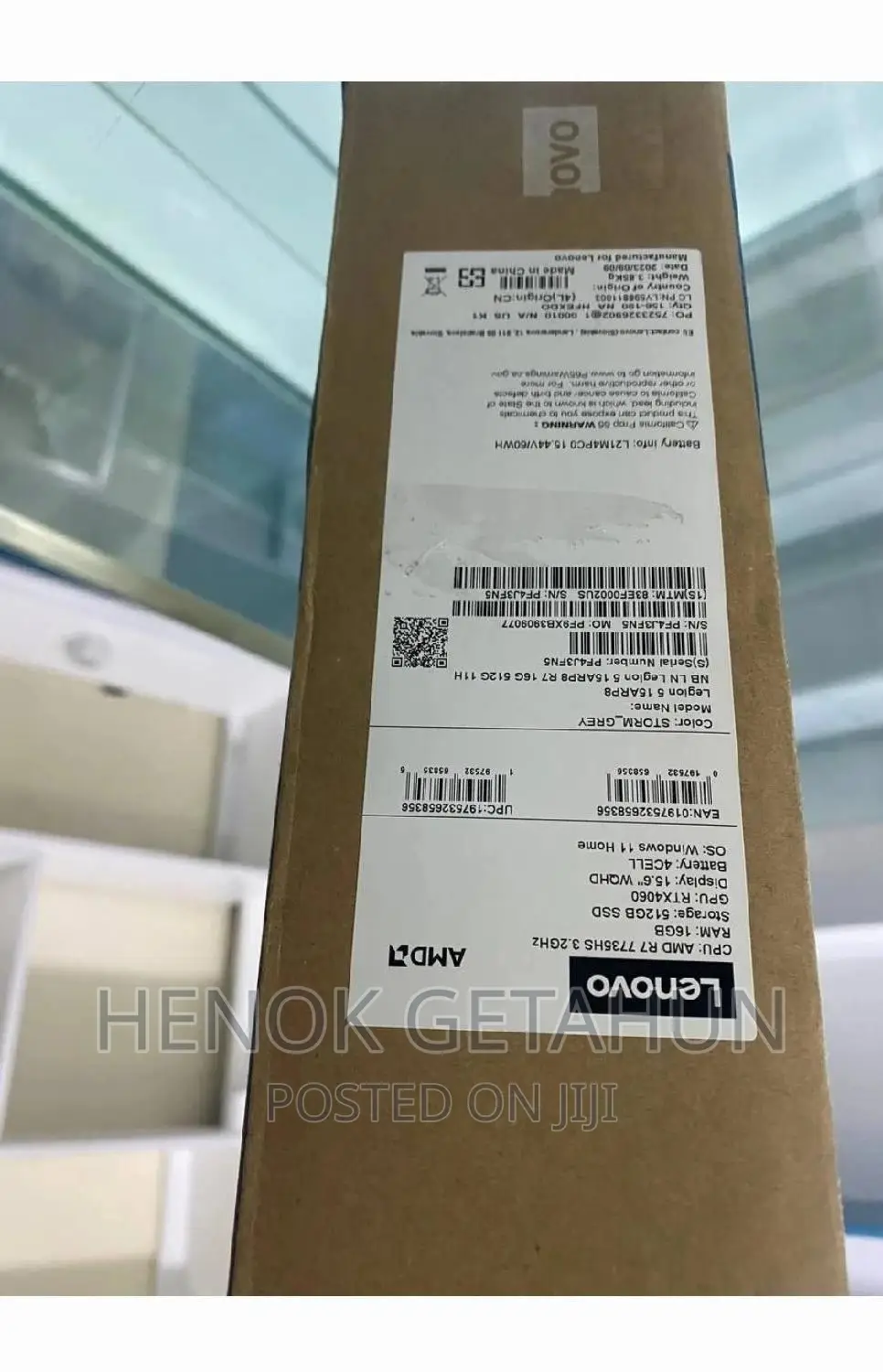 New Laptop Lenovo Legion 5 16GB AMD Ryzen 7 SSD 512GB