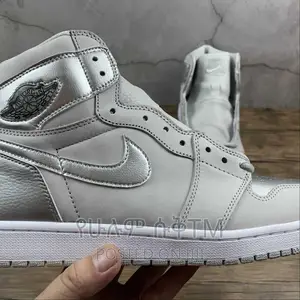 Original Air Jordan 1 Hi Og ‘Silver Metal’ Shoes