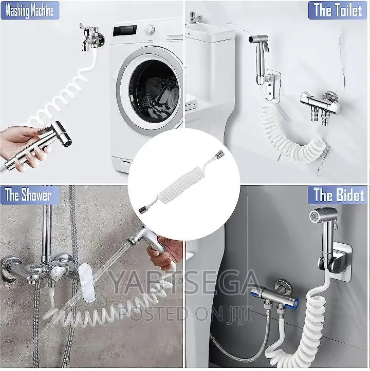 Flexible Spring Toilet And Shower Spray Gun
