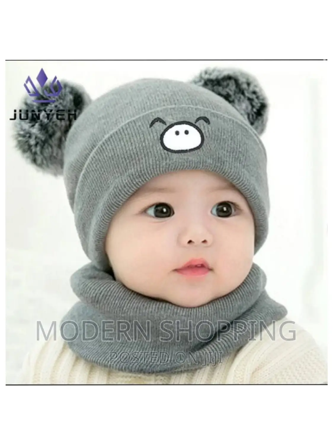 Toddler Knitted Hat Beanie Cap Scarf Set