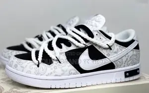 Photo - Premium Master Quality Nike Dunk Low Retro White Paisley