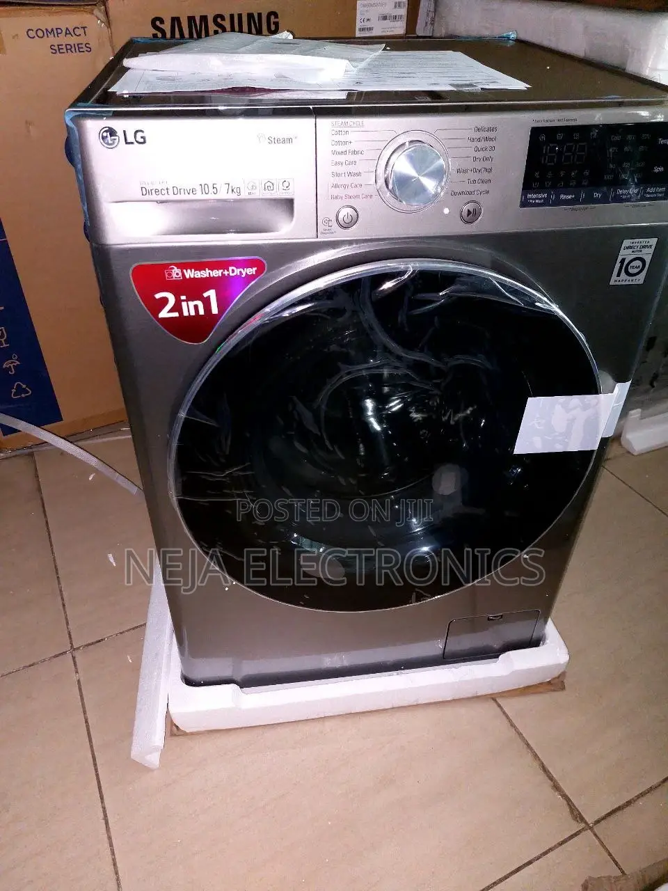 Lg Washer + Dryers 10,5/7 Full Automatic