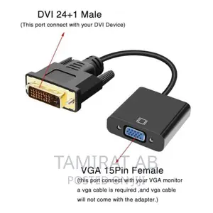 DVI 24+1 to VGA Active Converter Cable