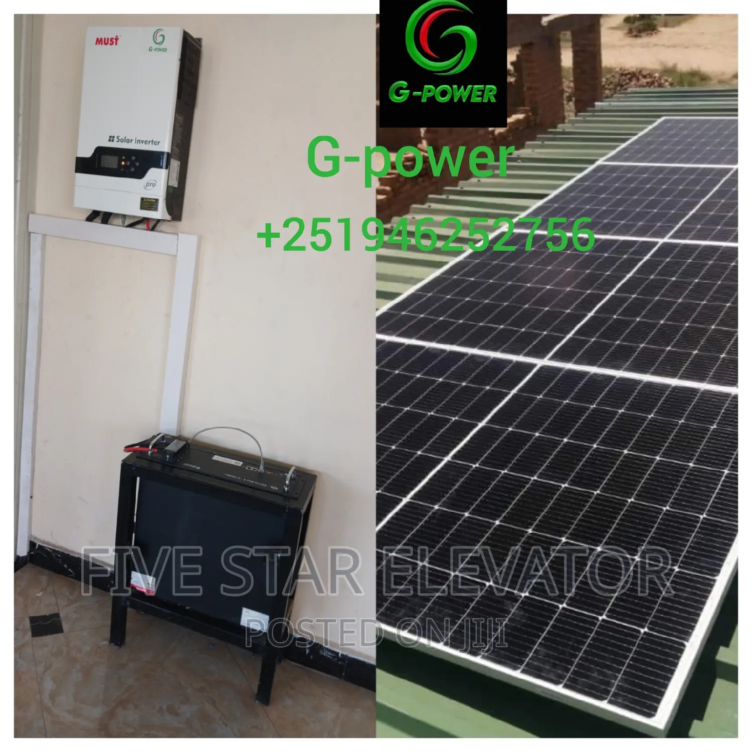Lithium Ion Battery With Hybrid Inverter and Solar