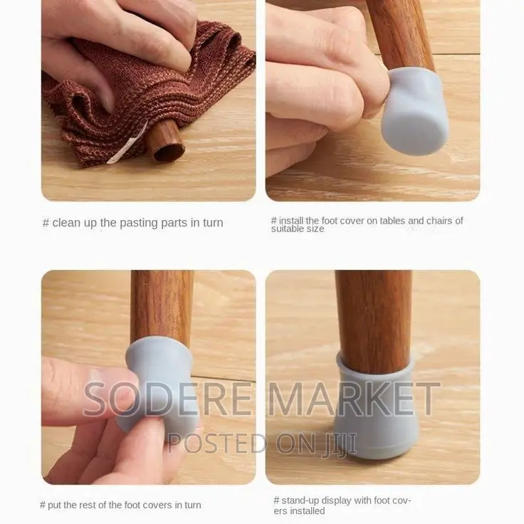 8pc Silicon Chair Table Leg Cover