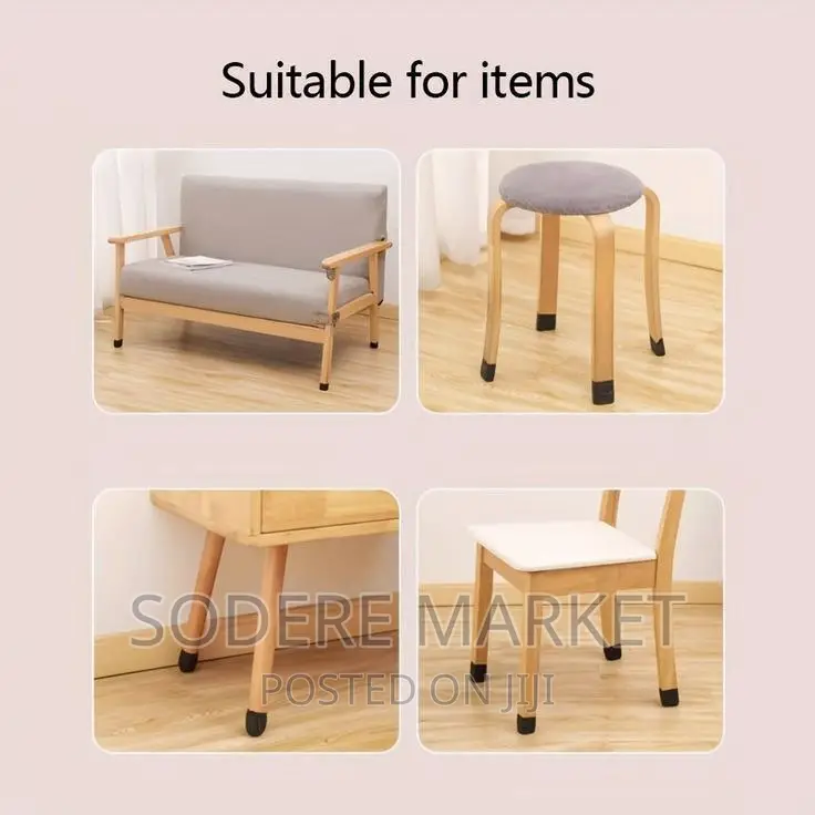 8pc Silicon Chair Table Leg Cover