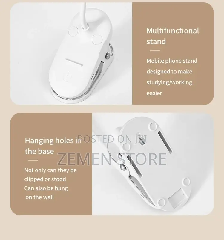 የጠረንጴዛ/ የንባብ እንዲሁም የራስጌ መብራት Rechargeable LED Desk Lamp