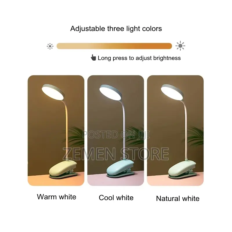 የጠረንጴዛ/ የንባብ እንዲሁም የራስጌ መብራት Rechargeable LED Desk Lamp