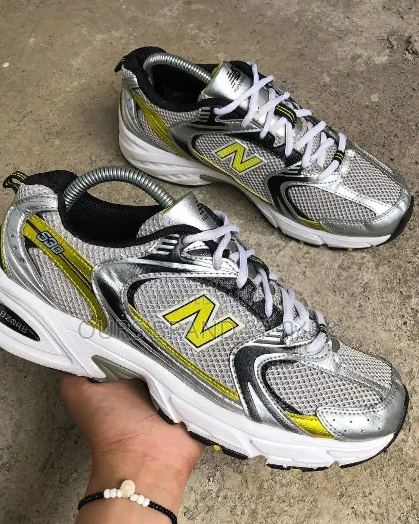Premium Master Quality New Balance 530 Silver Yellow Shoes