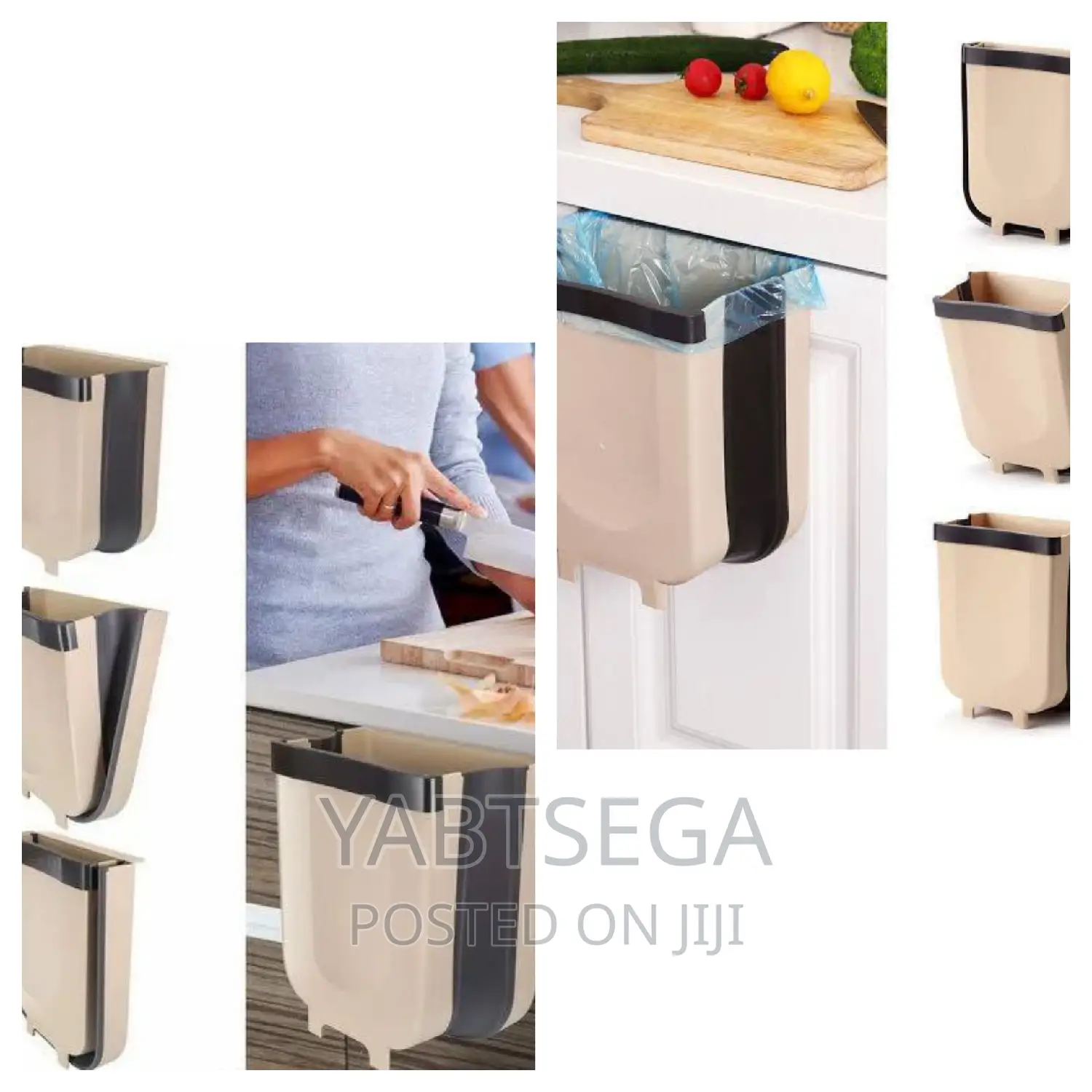 Hanging Trash Can for Kitchen Cabinet Door