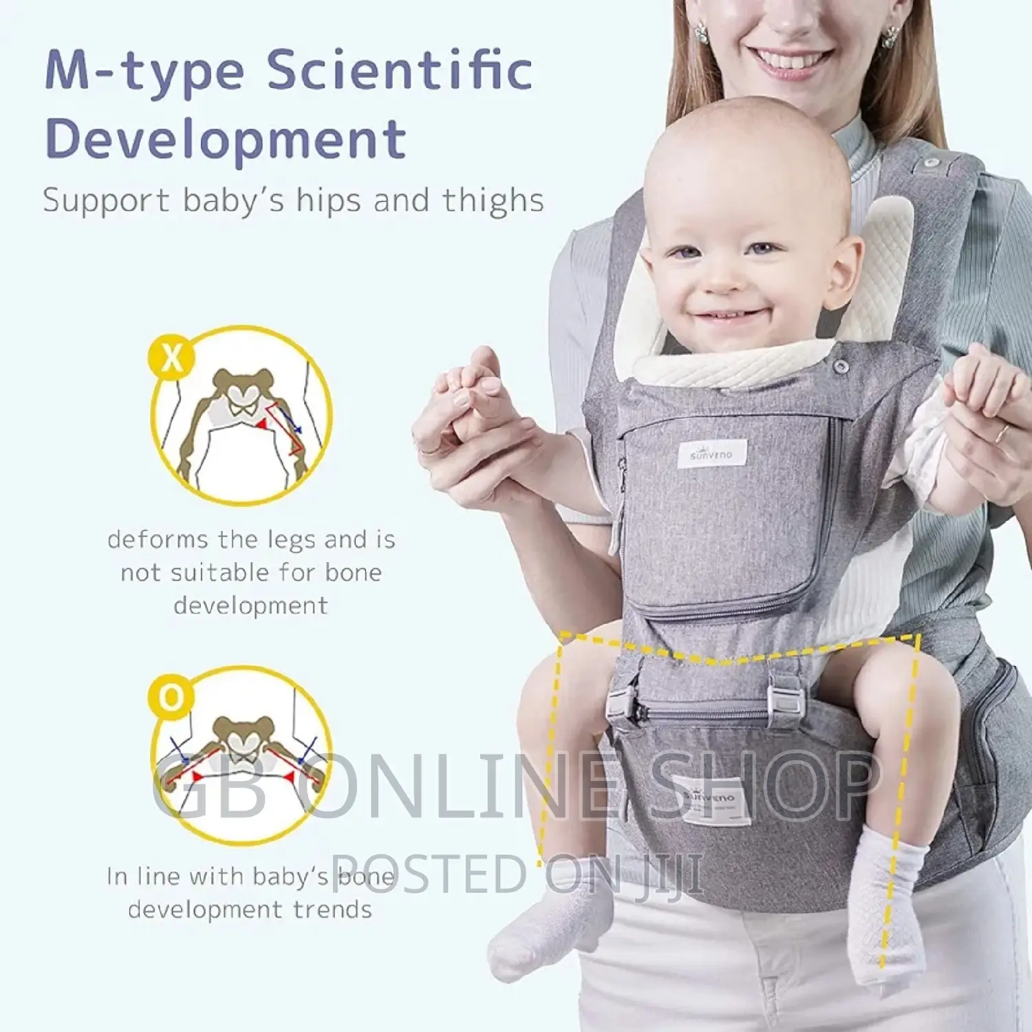 Multi Functional Baby Carrier With Hip Seat